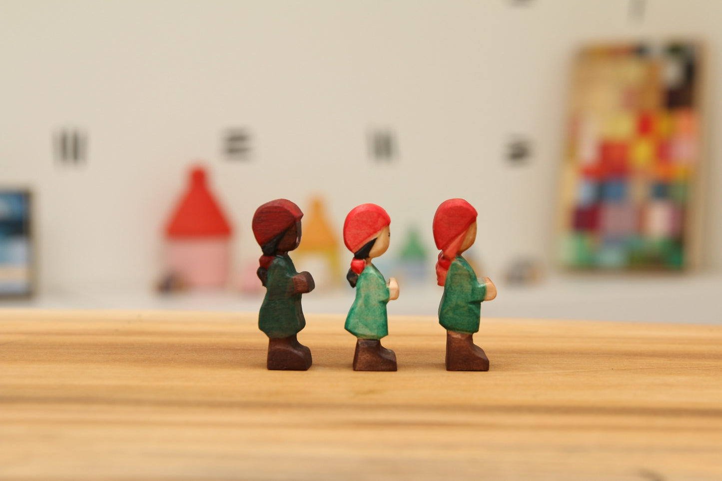 Walnut Pirate Girl with red cap