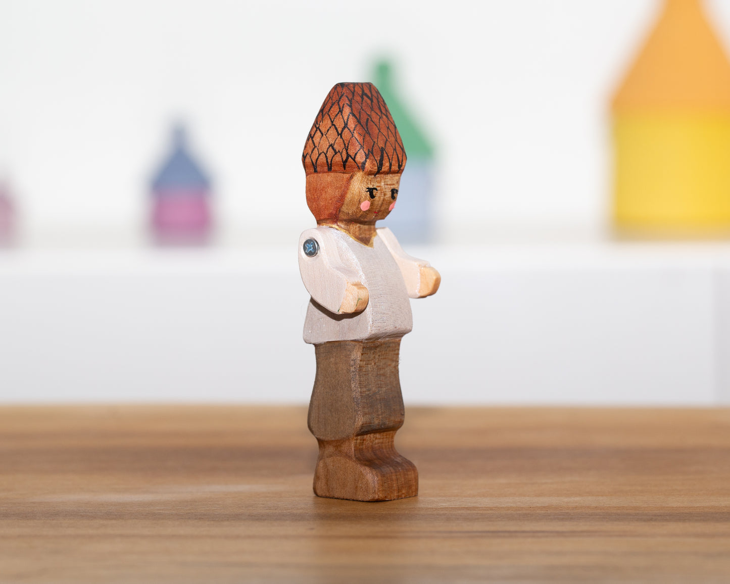 Tall Pine cone child with brown hair
