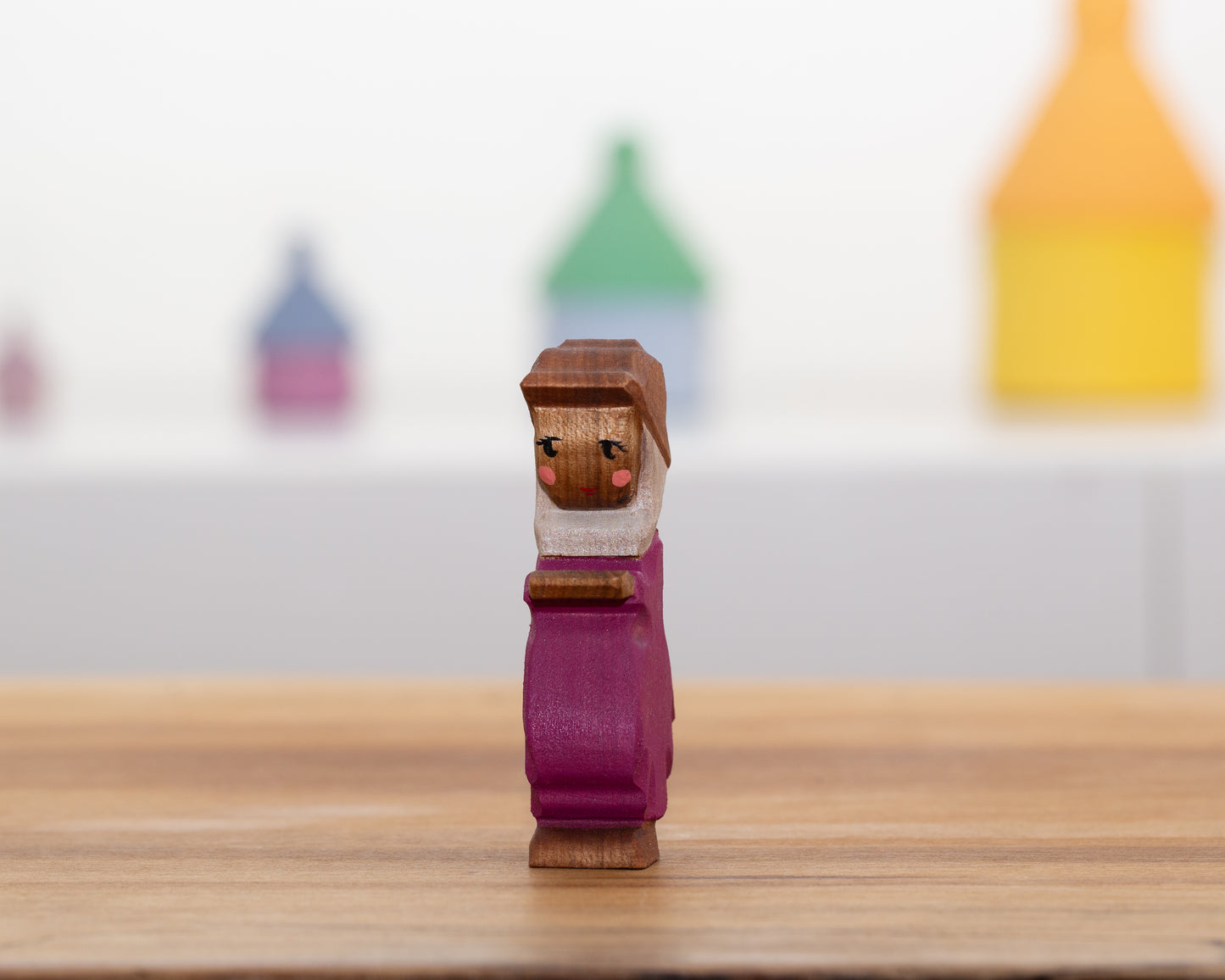 Beekeeper child in pink dress