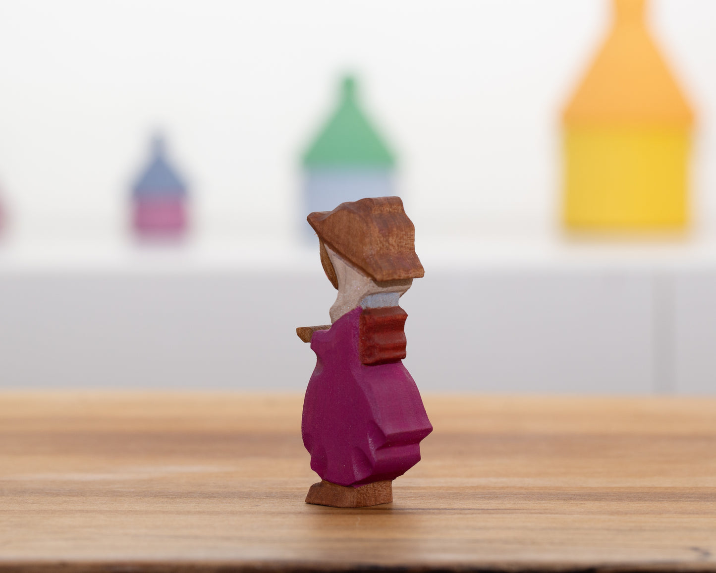 Beekeeper child in pink dress