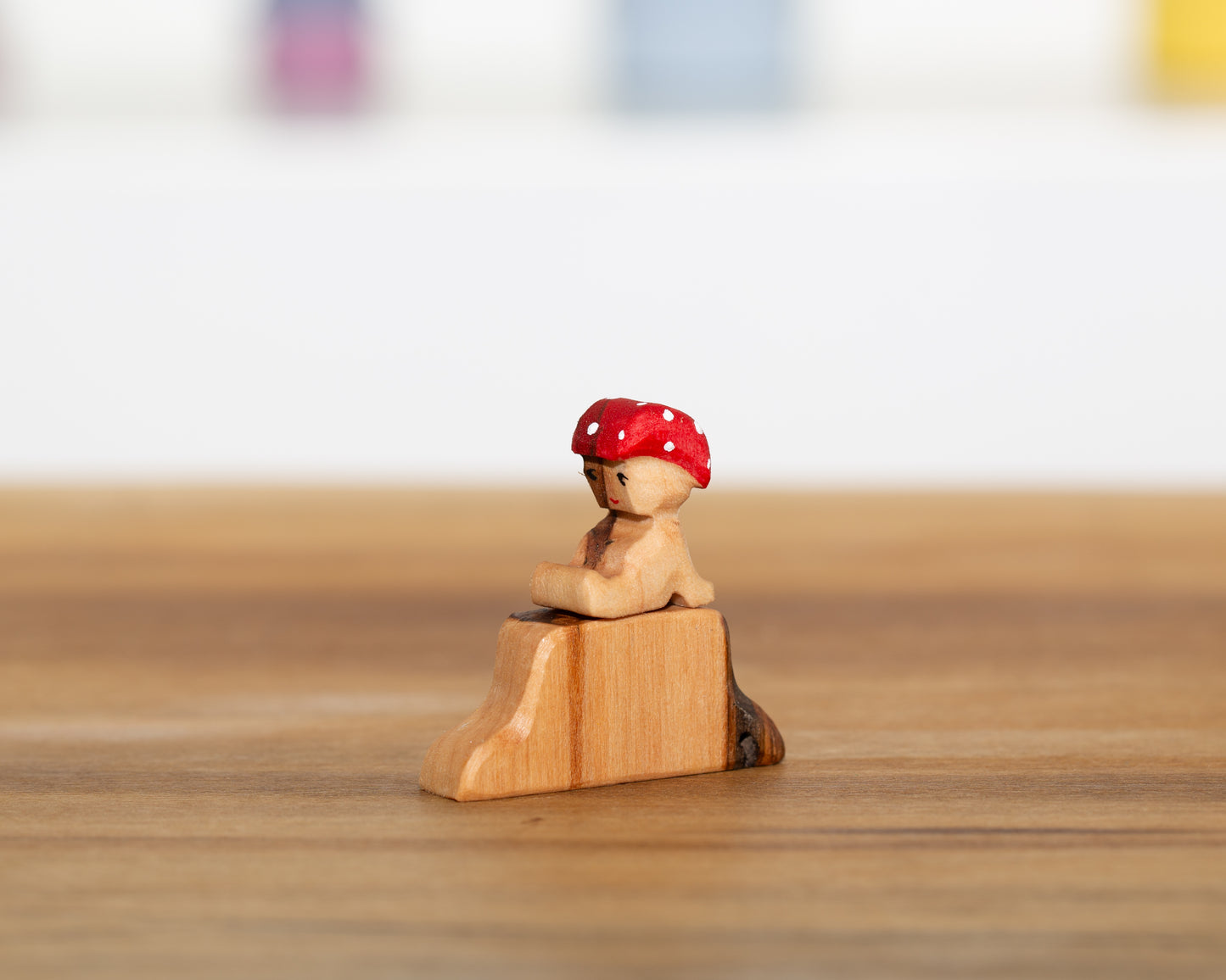 Mushroom Sprite with tree stump