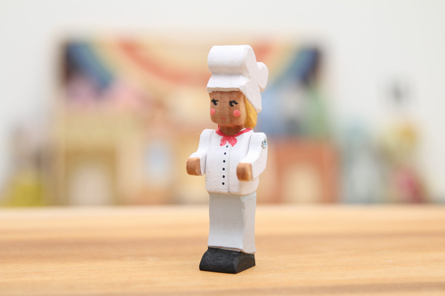 Tall maple chef with blond hair