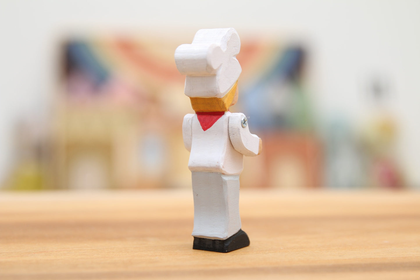 Tall maple chef with blond hair