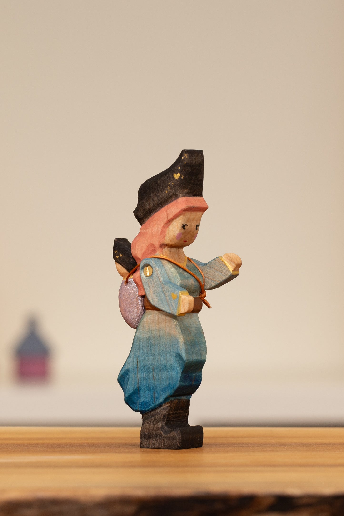 Adult Blue Dress Captain with Baby