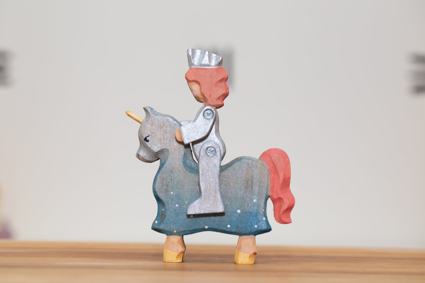 Winter Knight and Unicorn Pony with short hair